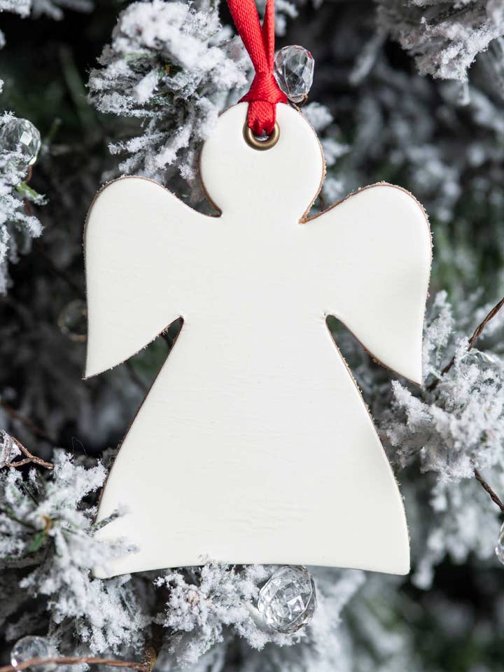 The Herald Angel | Læder Ornament for engroshandel hos Leather Ornaments
