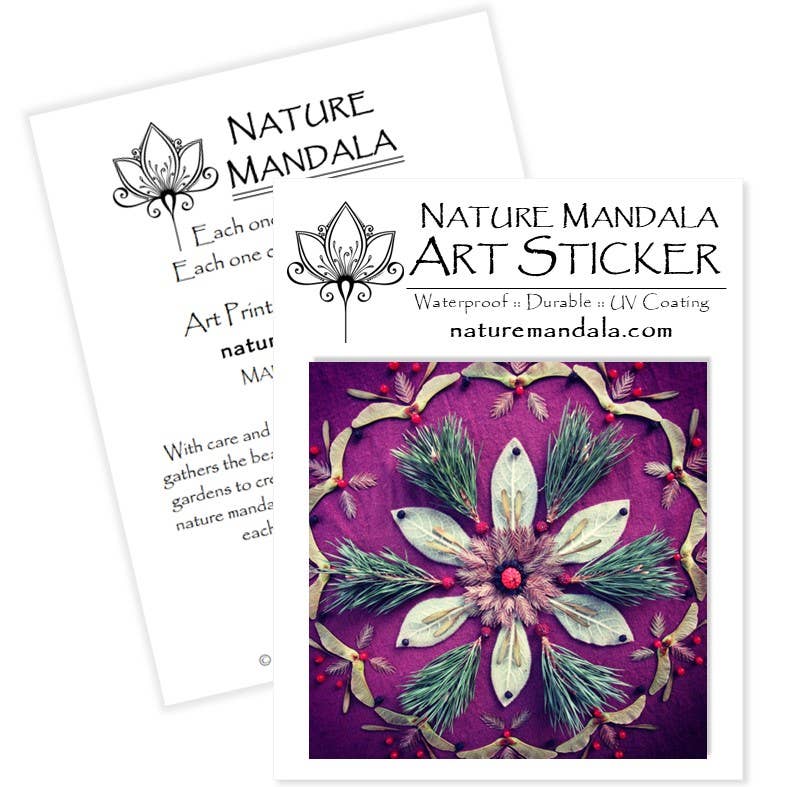Nature Mandala Art - Wholesale Sticker - Nature / Flower Mandala Stickers :: 10 Designs20