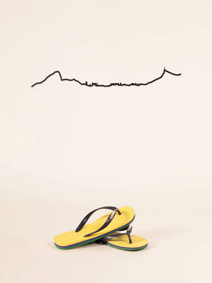 Wall Decor - Rio de Janeiro Skyline - Black (50cm) for wholesale by The Line