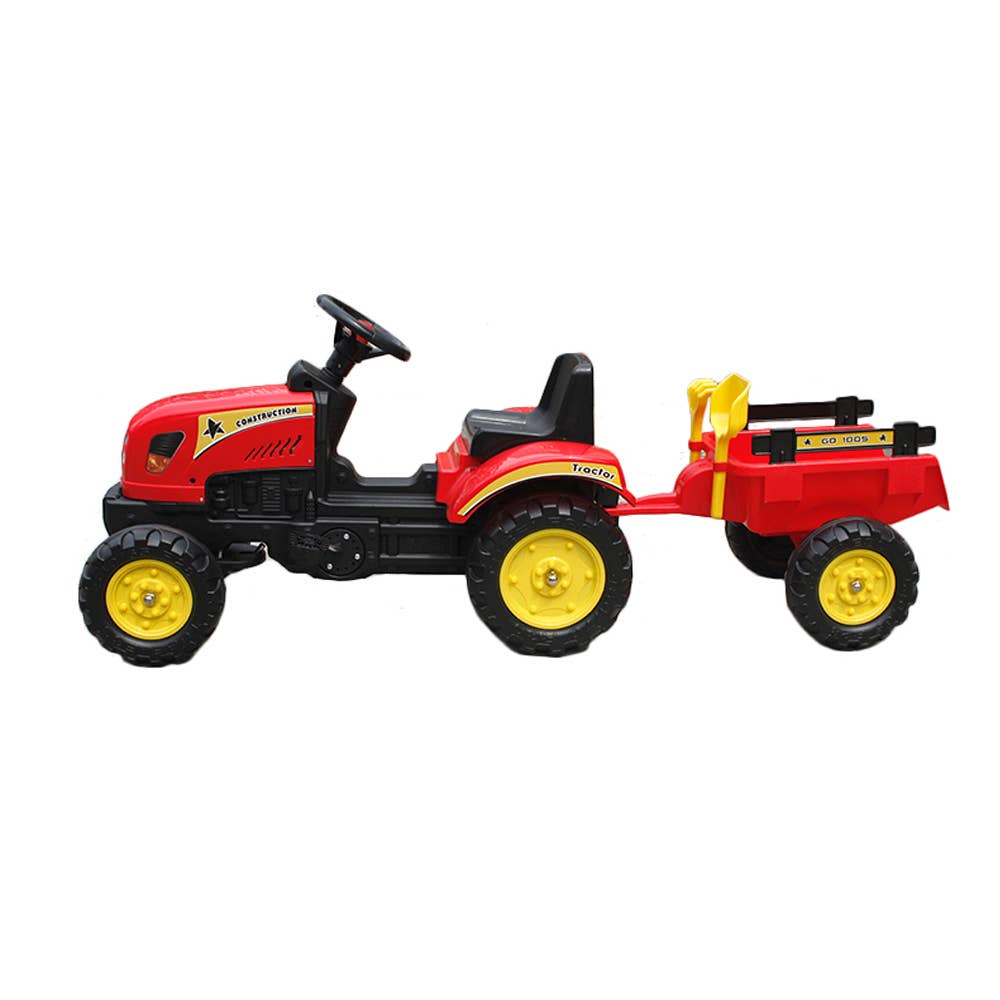 Devessport - Wholesale Toy Car/Truck - Kids - Go Kart Pedal Tractor for Kids - Red1