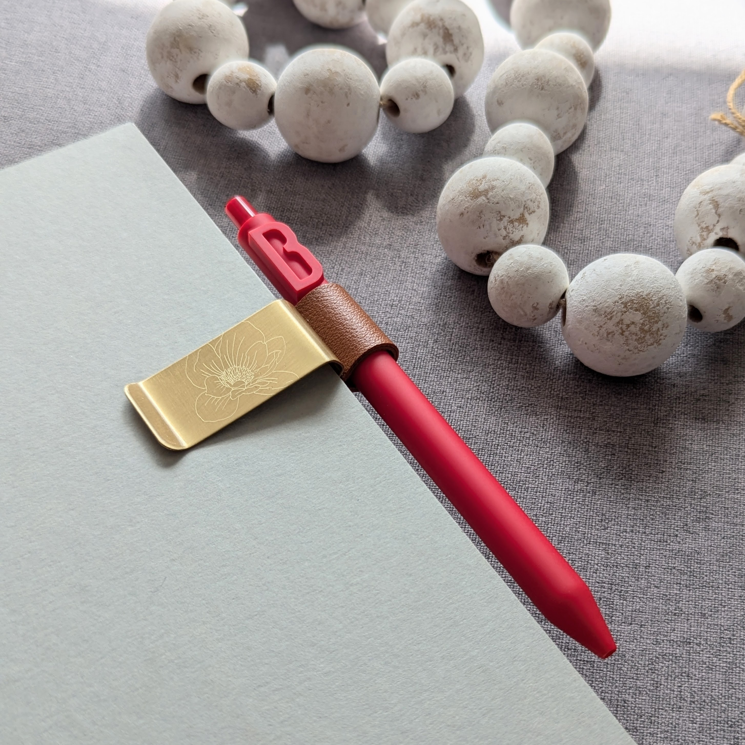 Grace Notes Ltd. - Christian Art and Gifts - Wholesale Pen & Pencil Holder - Brass Pen Clip for Notebook or Journal3