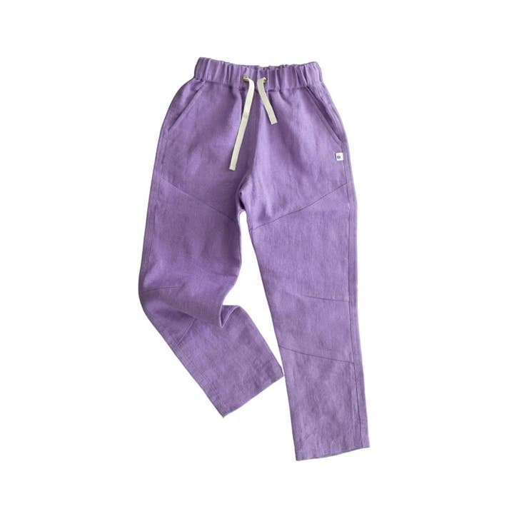 Ash Linen Pants - Lilac for wholesale by Jackalo