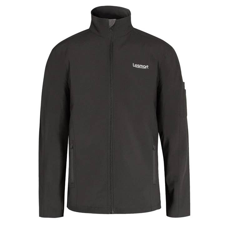 Men's Black Sports Jacket Outdoors Warm Outwear XL-5XL for wholesale by Qing Dao Lai Si Ma Te Fang Zhi You Xian Gong Si