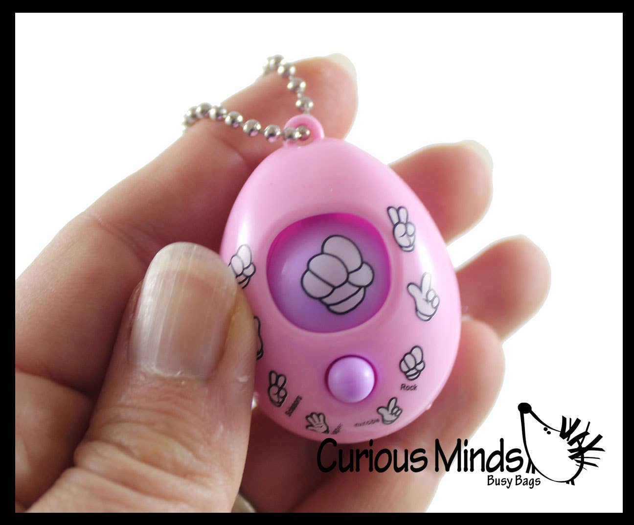 Curious Minds Toys - Wholesale Fidget Toy - Kids - 1 Rock, Paper, Scissors, Shoot Fidget Toy with Keyring - Min3