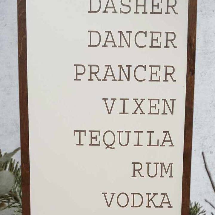 Weihnachten, Rentier, Whiskey, Weihnachtsdekoration, Wein für den Großhandel von Crates Etc