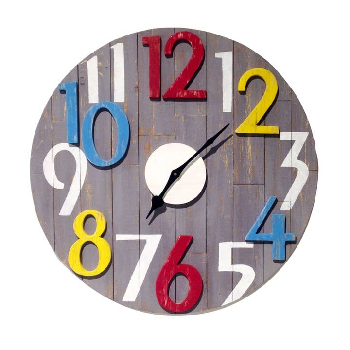 Reloj de pared con recorte de madera 3D para venta al por mayor de Wilco Home