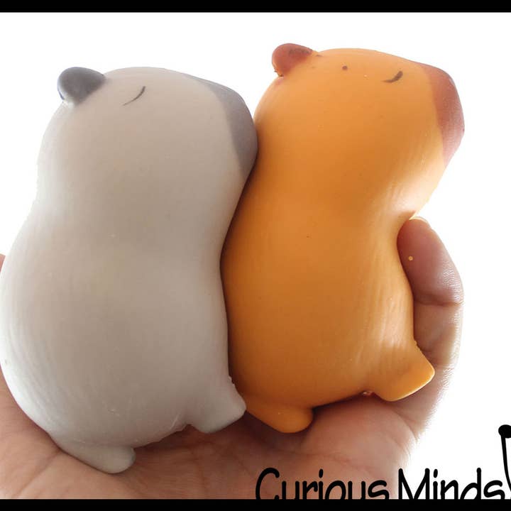 Curious Minds Toys - Wholesale Squishy Toy - Kids & Baby - 1 Capybara Squishy Squeeze Stress Ball Soft Doh Filling - L6