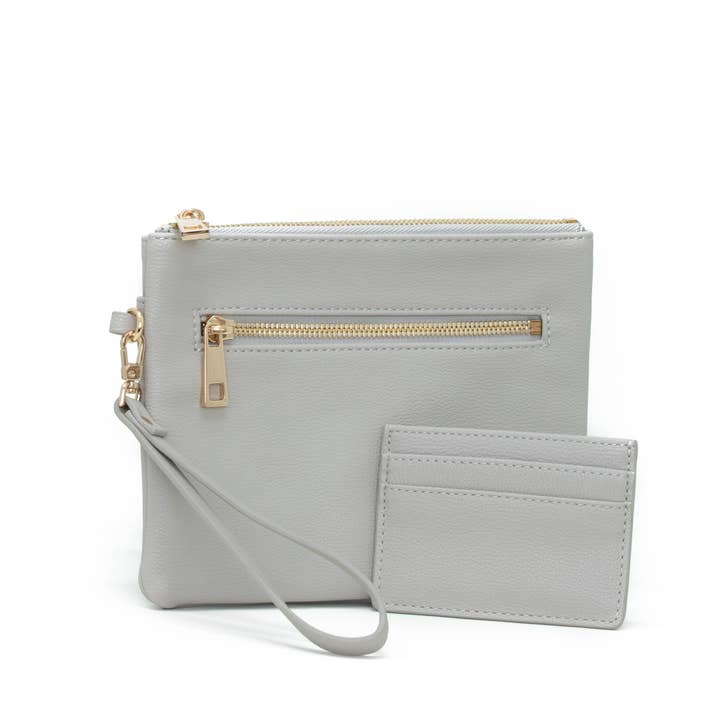 Wristlet Wallet - Gray for wholesale by Pretty Pokets