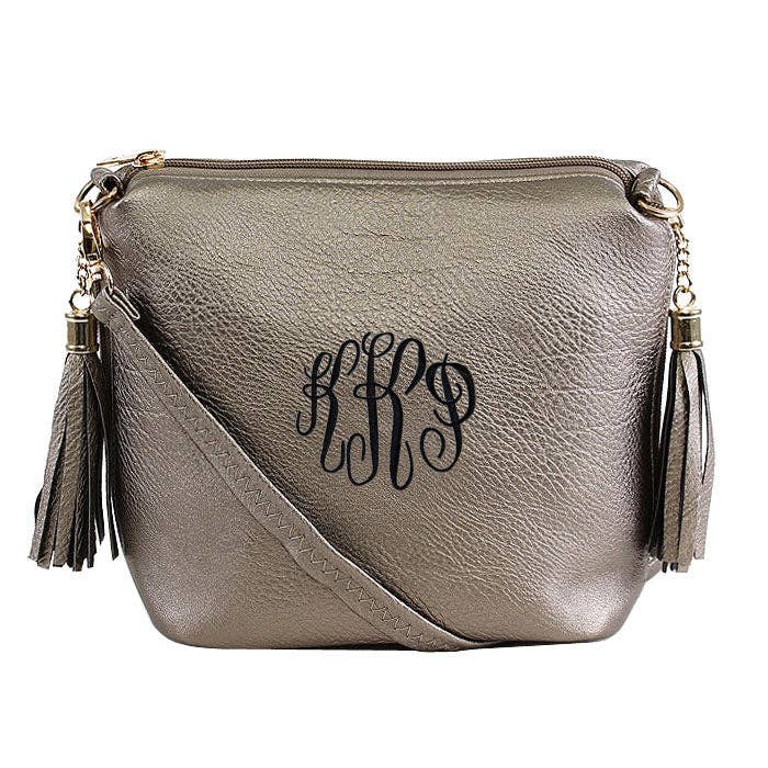 MiMi Wholesale - Wholesale Crossbody Bag - Women's - A8008 Fashion Crossbody Bag w/ 2 Side Tassel Zippers