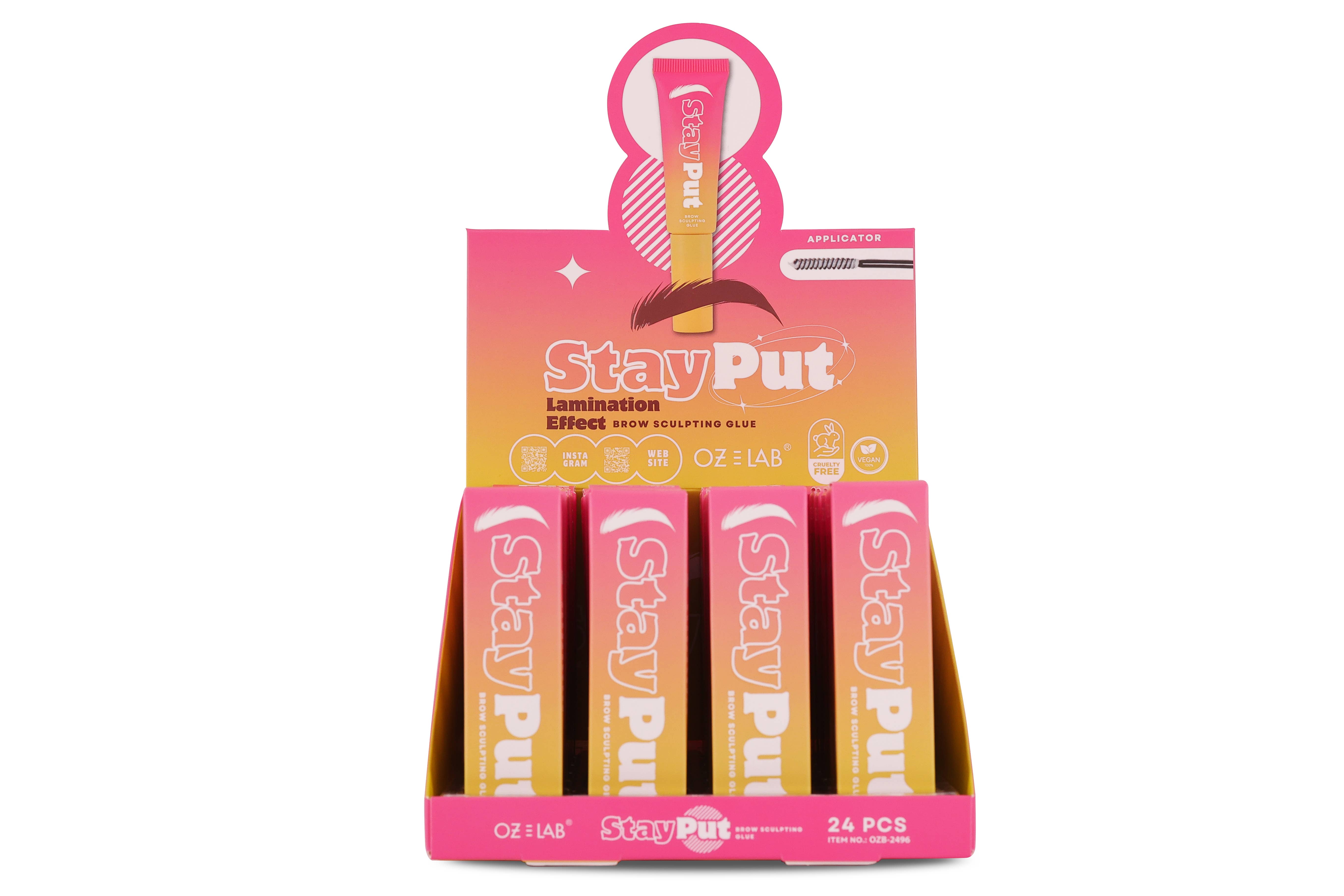 OZ Lab Beauty - Wholesale Eyebrow Set/Kit - Stay Put - Lamination Effect Brow Sculpting Glue2