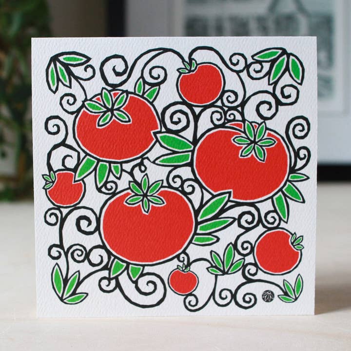 Tarjeta de tomate de verano para venta al por mayor de Susan Stone Design