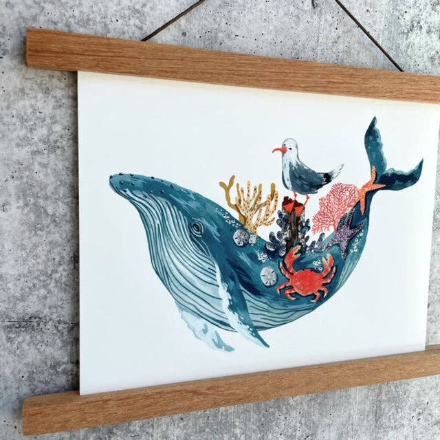 Canyon & Cove Art - Wholesale Art Print - Humpback Whale Print2