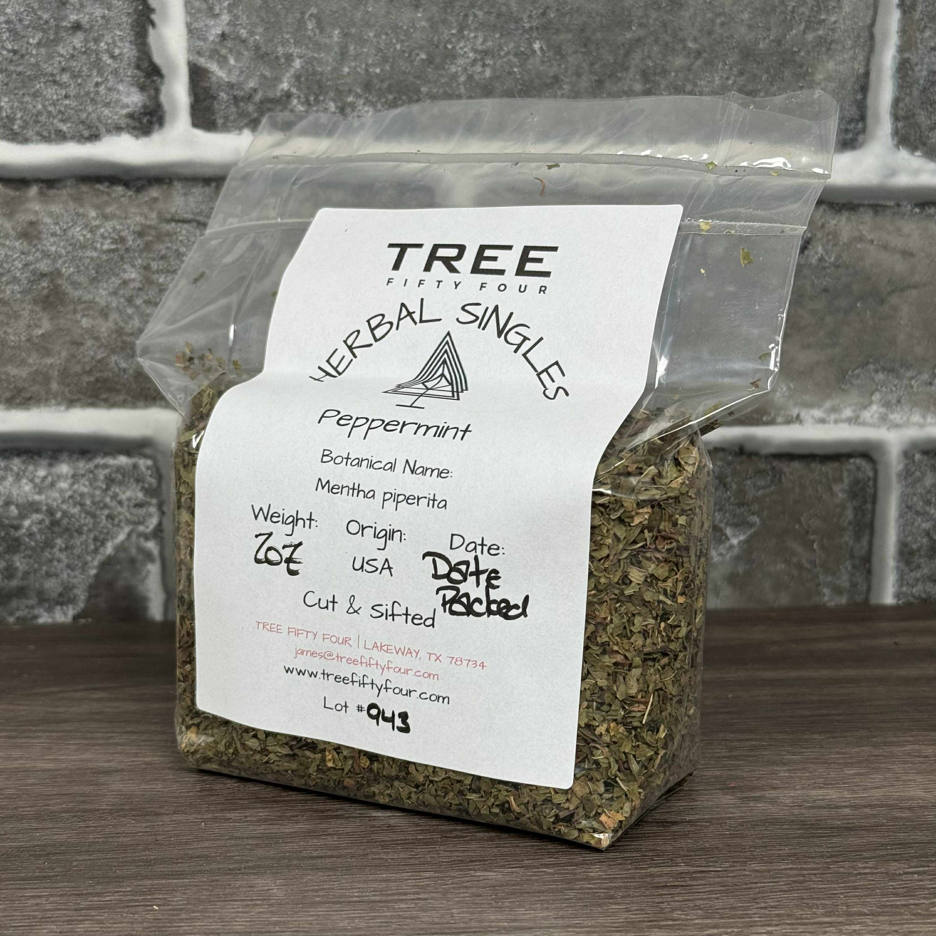 Tree Fifty Four – Engroshandel Løs te – Pebermynte | 2 oz - 1 kg | Løse urter5