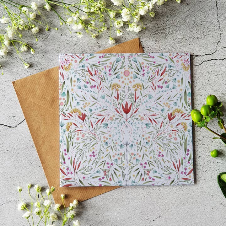 Ilana Ewing Designs - Wholesale Everyday Greeting Card - Floral Watercolour Card