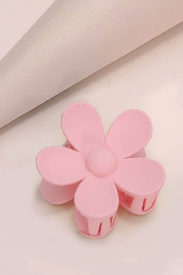 JOSSLYN by wall to wall - Wholesale Hair Clip - Women's - OVERSIZE MATTE FLOWER HAIR CLAW CLIPS | 40H45913