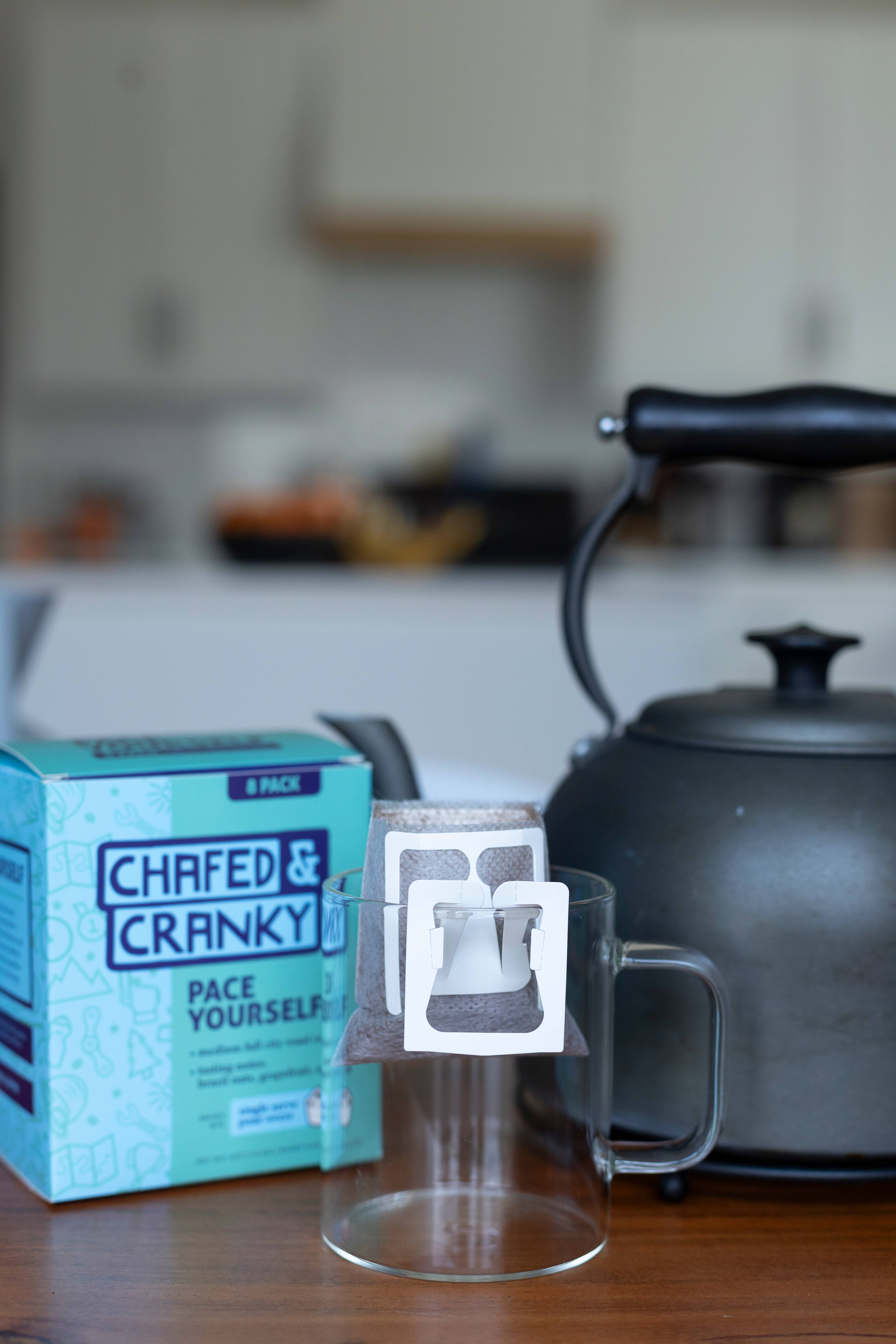 Chafed & Cranky Coffee Co. - Wholesale Ground Coffee - Pace Yourself Pour Over Coffee Single Serve7