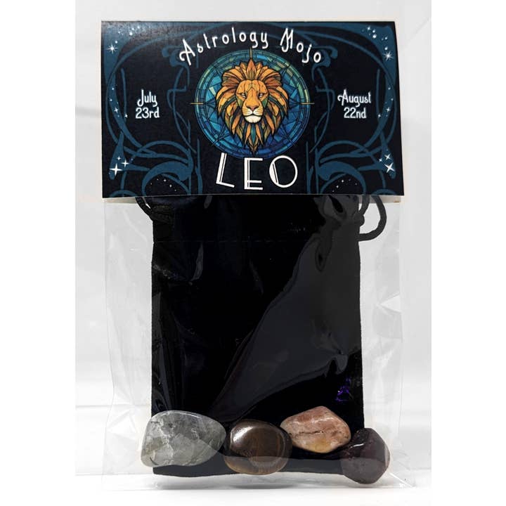 BW Imports - Wholesale Spiritual Stone/Crystal - Astrology Mojo Bag - Leo