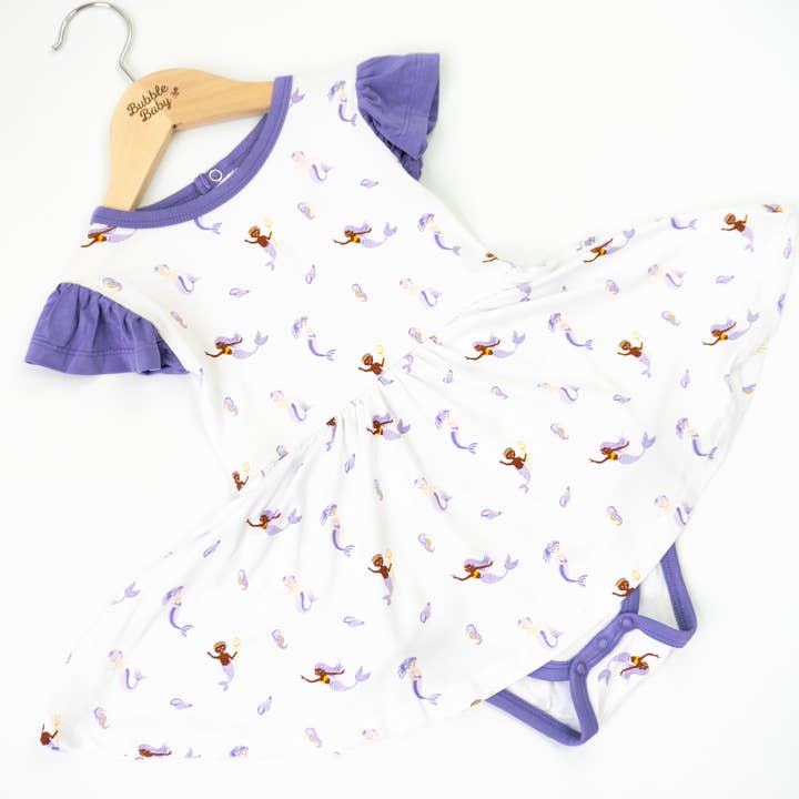 Bubble Baby - Wholesale Dress - Baby - Mermaid | Flutter Bodysuit Dress1