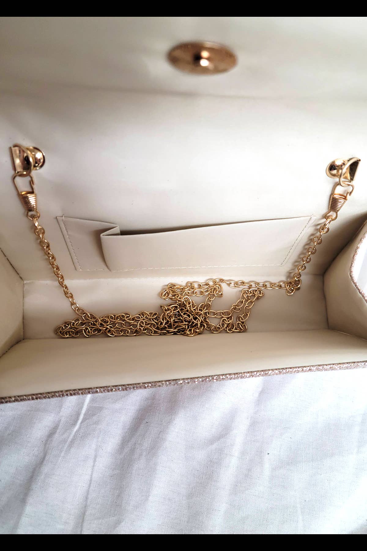 Chicas - Wholesale Clutch Bag - Women's - Sparkling evening bag with adjustable chain FB726826