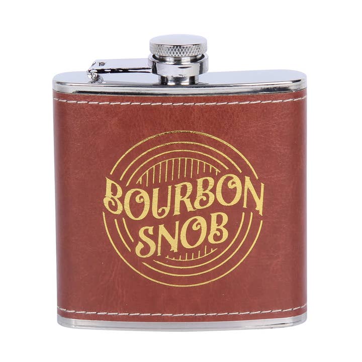 Bourbon Snob Flask for wholesale by Barrel Down South