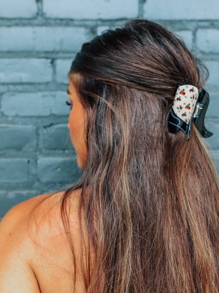 Vintage Cowboy Boot Hair Clip for wholesale by The Front Porch Label