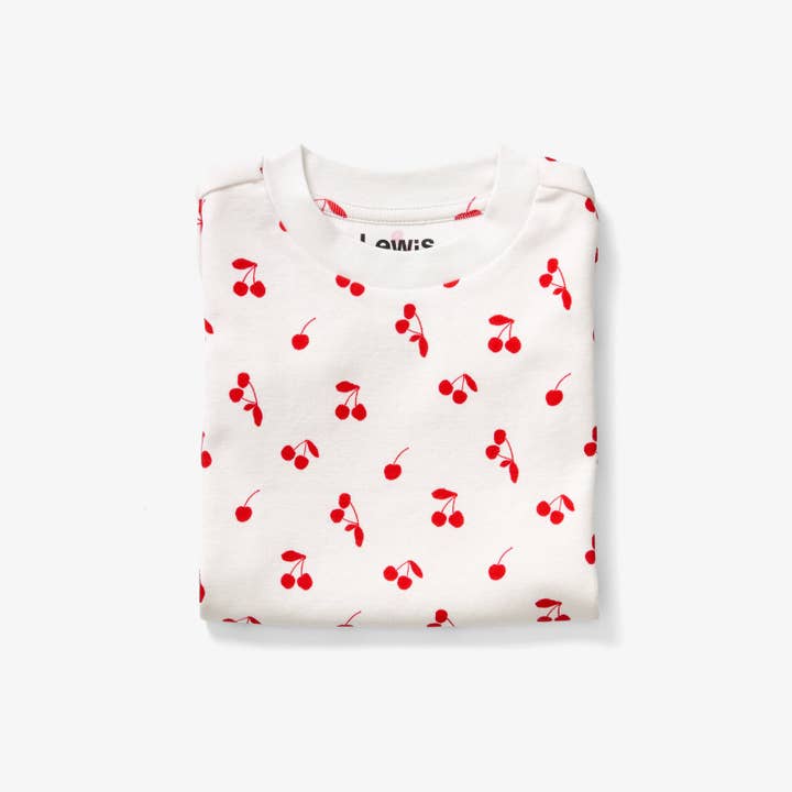 Lewis - Wholesale Sleepwear Set - Kids - Pajama Set - Cherry | Scarlet