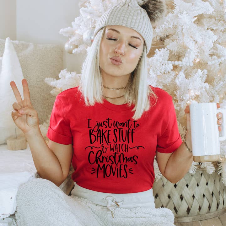 Bake Stuff and Watch Christmas Movies for wholesale by Oui Oui Georgie