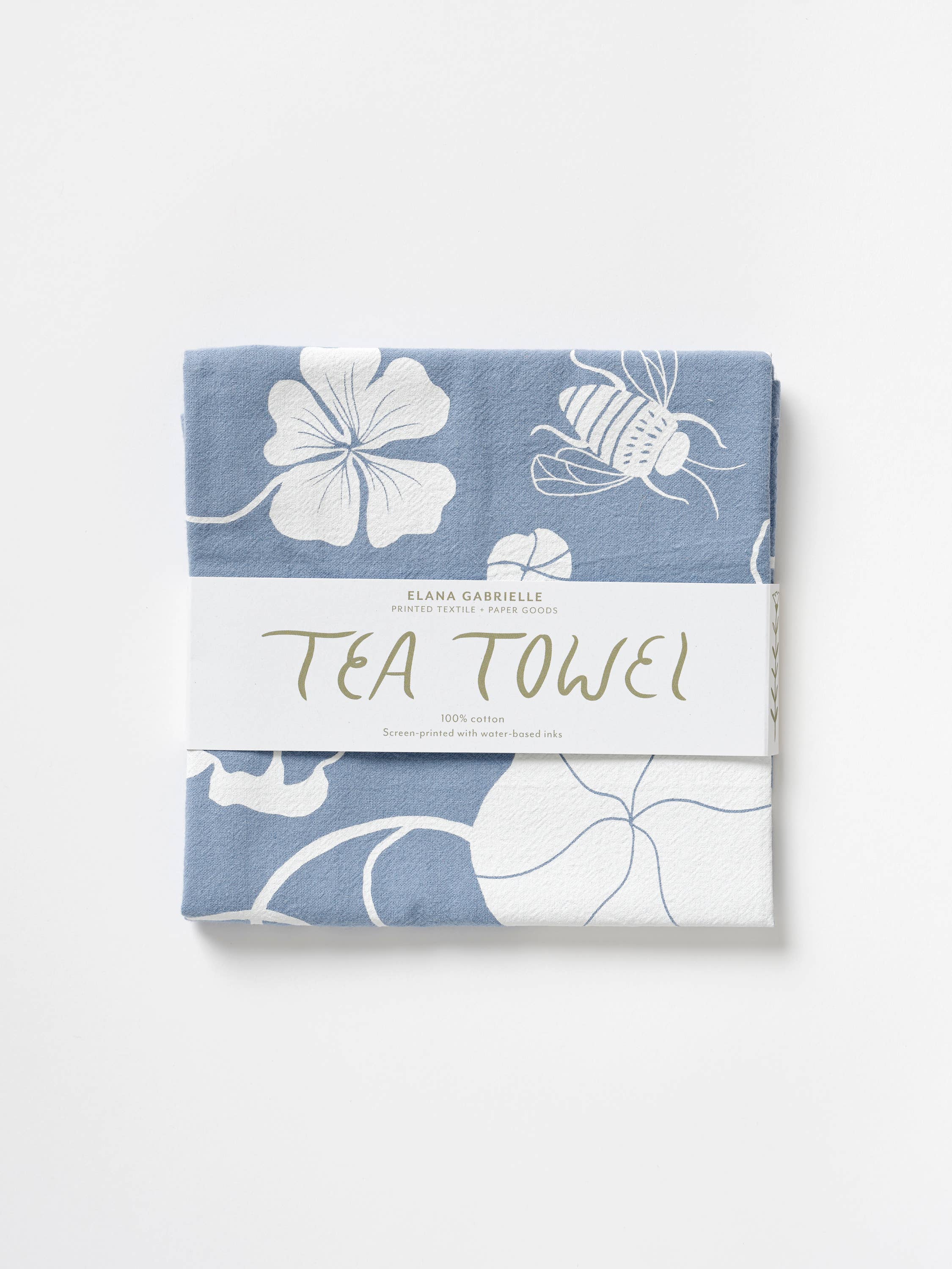 Elana Gabrielle – wholesale Tea towel – Nasturtiums Cotton Tea Towel - Nature-Inspired Kitchen Towel6