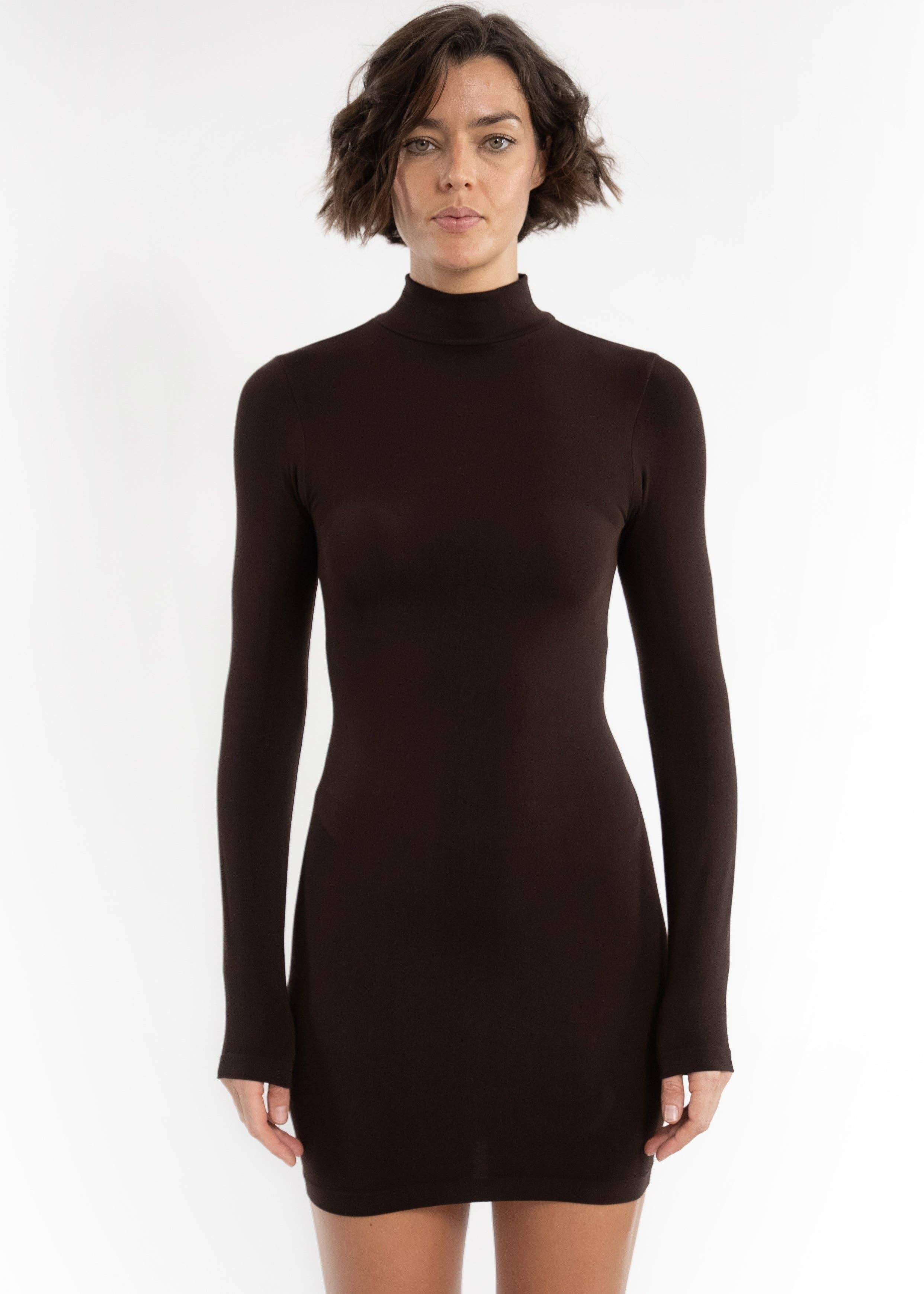 ELIETIAN - Wholesale Jurk - Dames - Jurk met lange mouwen en coltrui10