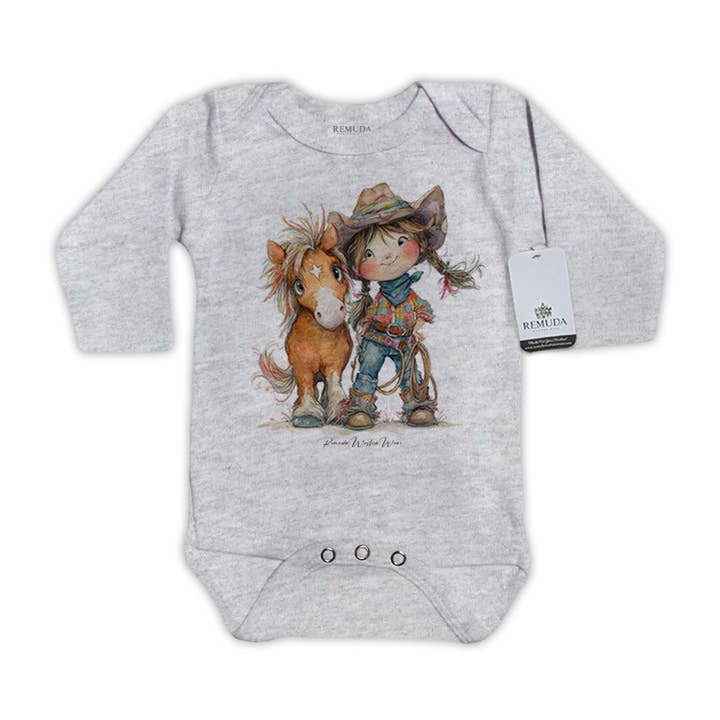 Pony Pals Cowgirl - Infant One Piece Western Romper for wholesale by Remuda Western Wear