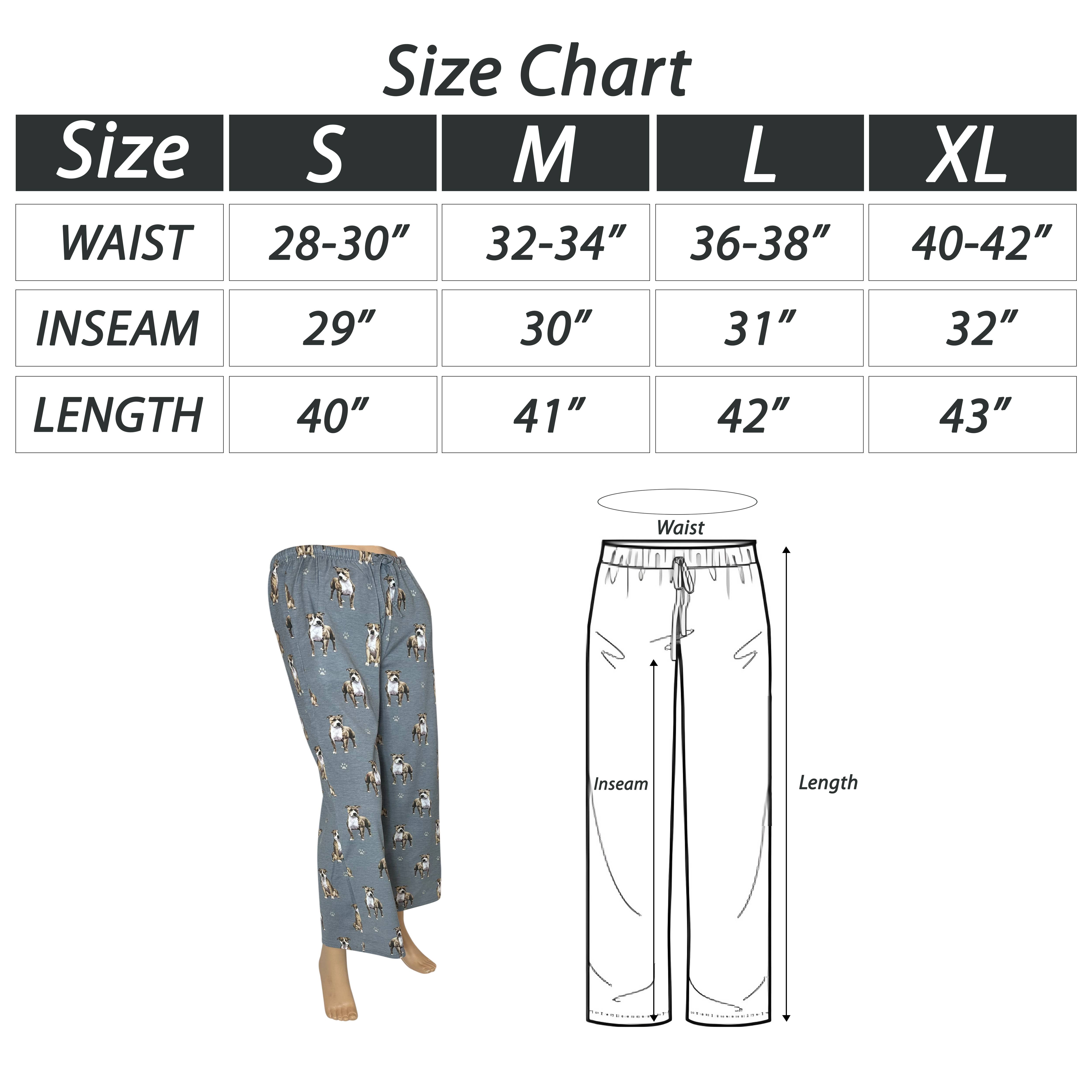 E&S Pets – calças de pijama - Mulher por atacado – Pit Bull Pijama Bottoms - Calças Pet Lover Pijama4