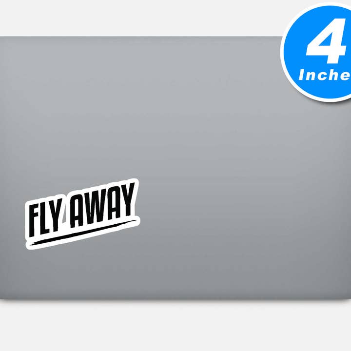 FunPopStickers – wholesale Klistermärke – Fly Away Travel Wanderlust 3-pack - Set med 2.5, 3 och 4 tums vinyl laptop klistermärken - Travel Wanderlust för bärbar dator, telefon, vattenflaska, bil och mer Dekal (3-pack)4