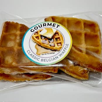 Classic Plain Gourmet Belgian GF DF Waffle quarters for wholesale by 4 Waffles Kitchen