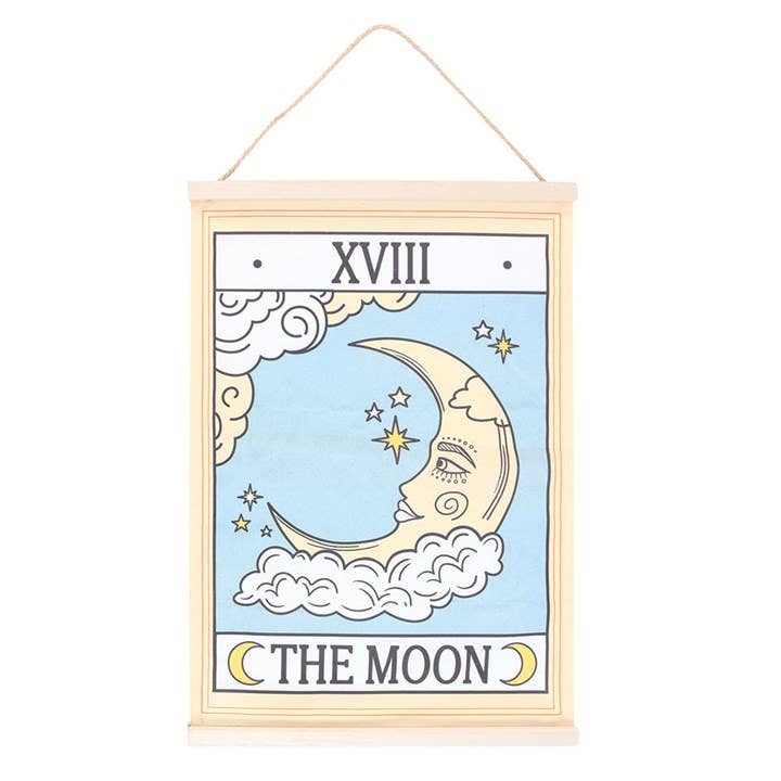Something Different Wholesale - Wholesale Tapestry/Textile - The Moon Vintage Tarot Card Wall Hanging1