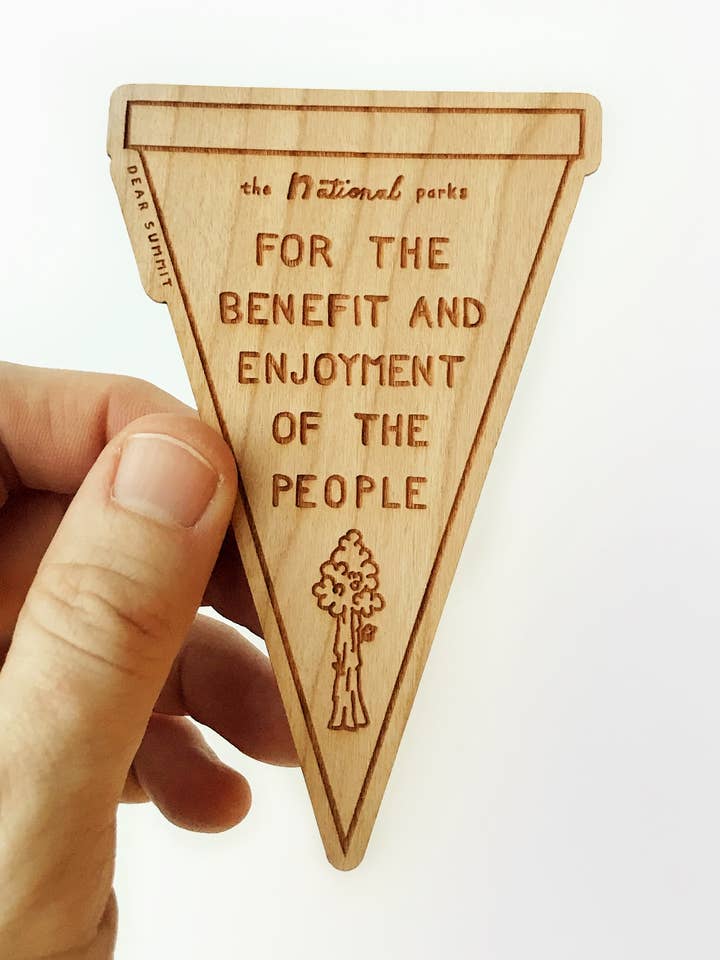 Parks for the People: Sequoia - Wood Sticker for wholesale by Dear Summit Supply Co