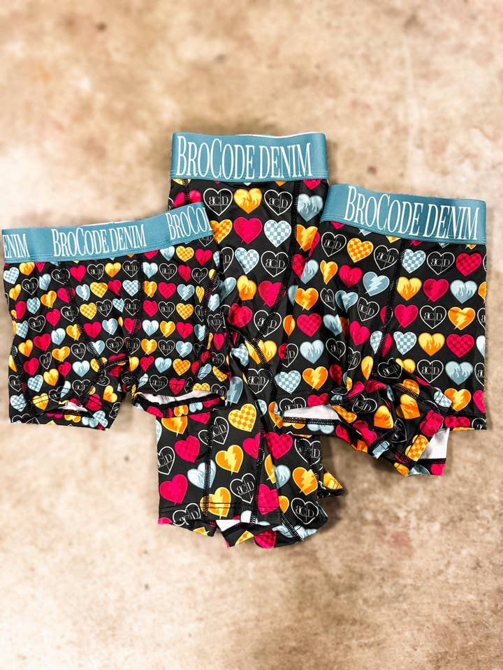 I Heart BCD Boxer Briefs for wholesale by BroCode Denim