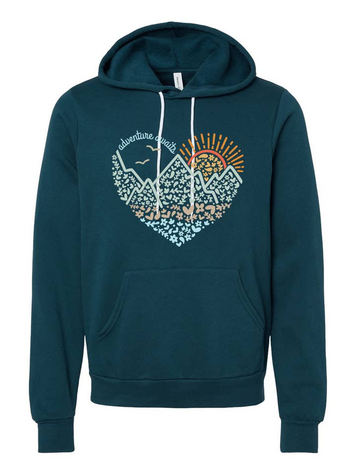 208 Supply Co - Wholesale Hoodie - Unisex - Adventure Awaits Heart- Hoodie4