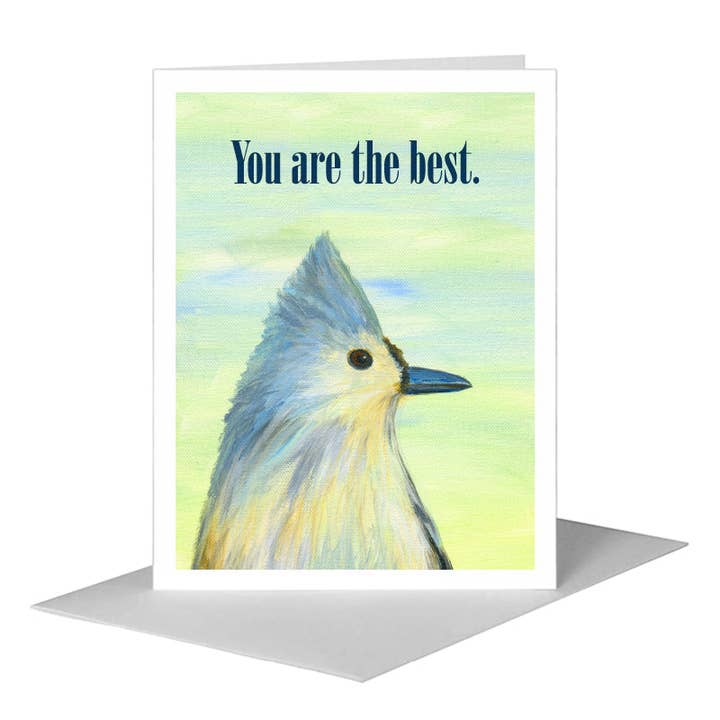 Cincia dal ciuffo, Biglietto di auguri (#8313E) per la vendita all'ingrosso da parte di Printed Canvas