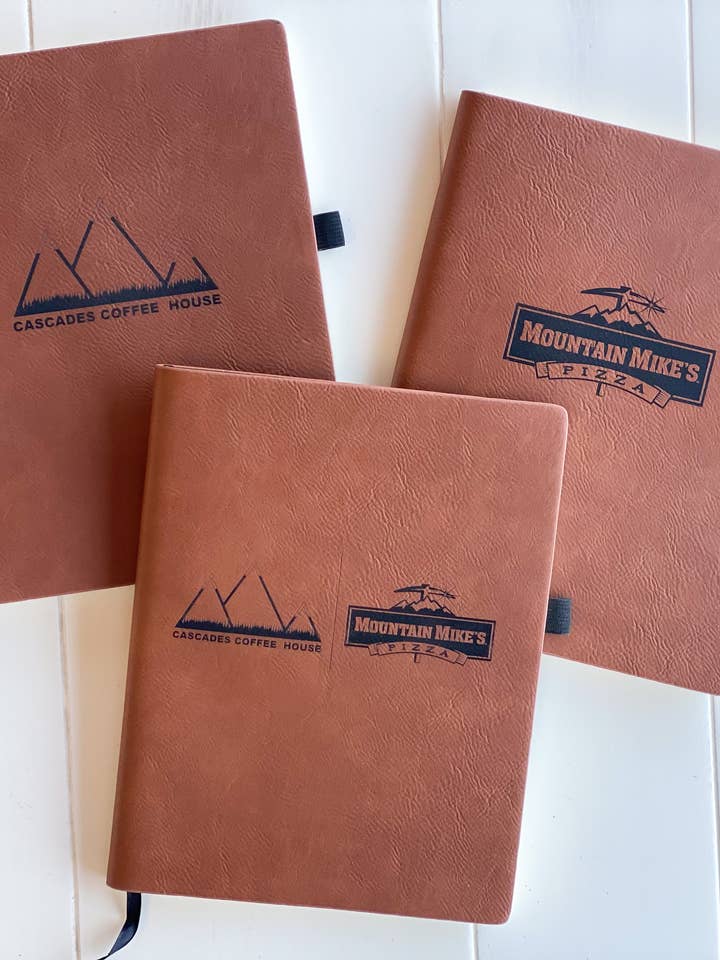 Leather-like Notebook - Customizable for wholesale by Fox and Fiddle Designs