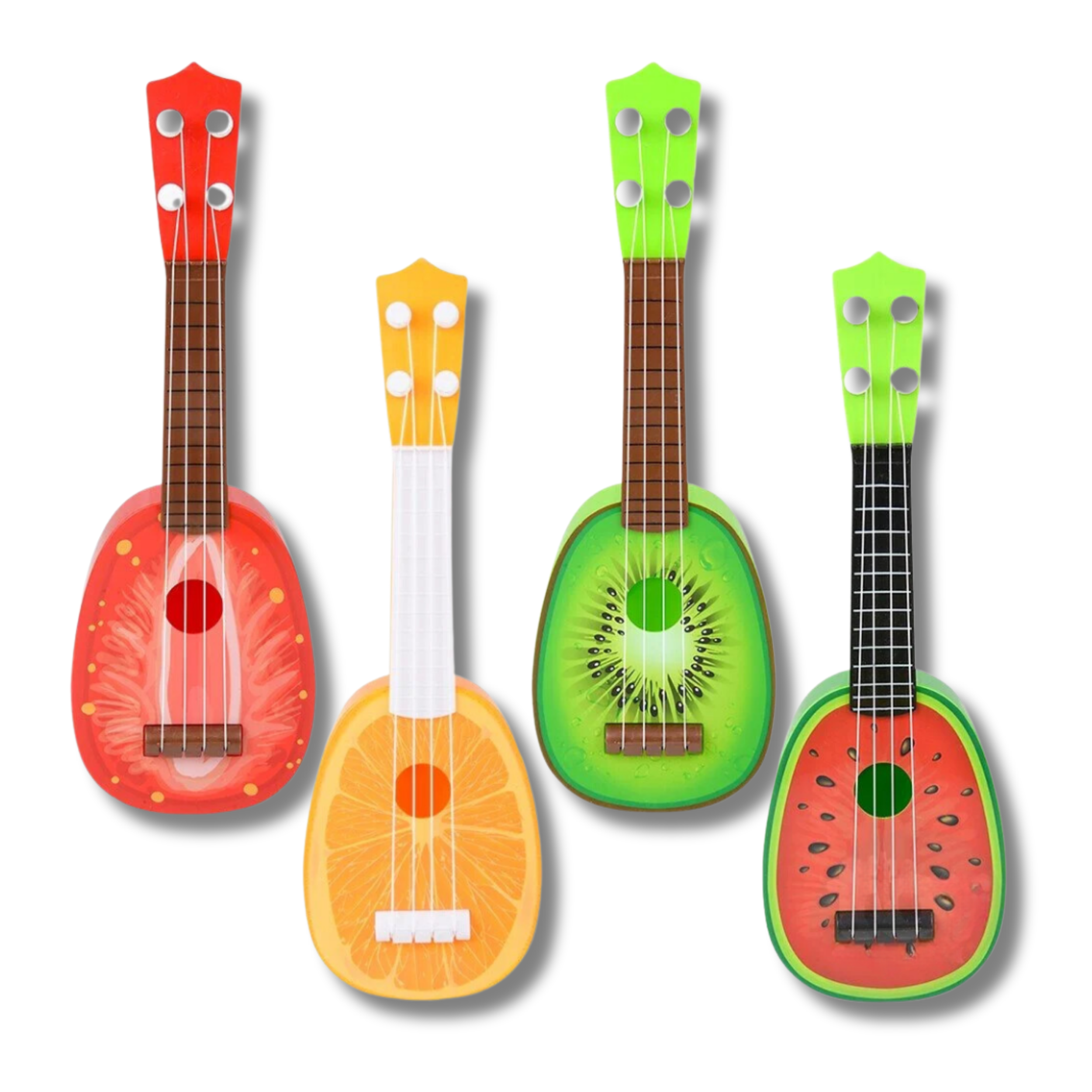 JSBlueRidge Toys – wholesale Musikalisk leksak - Barn och baby – Färgglada fruktinspirerade gitarrer för småbarn – Blandade motiv7