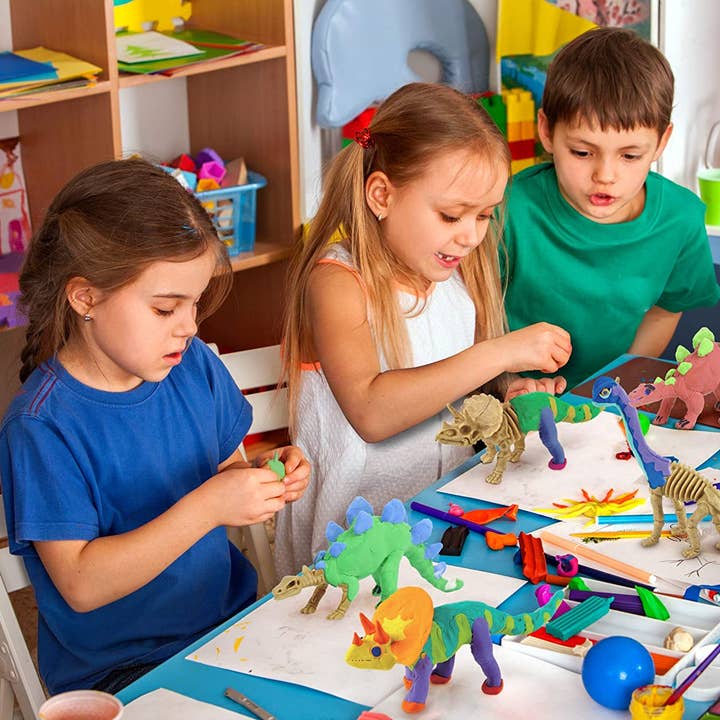 Dan&Darci – Großhandel Bastelset – Kinder – Dino Clay Modelle mit Modelliermasse