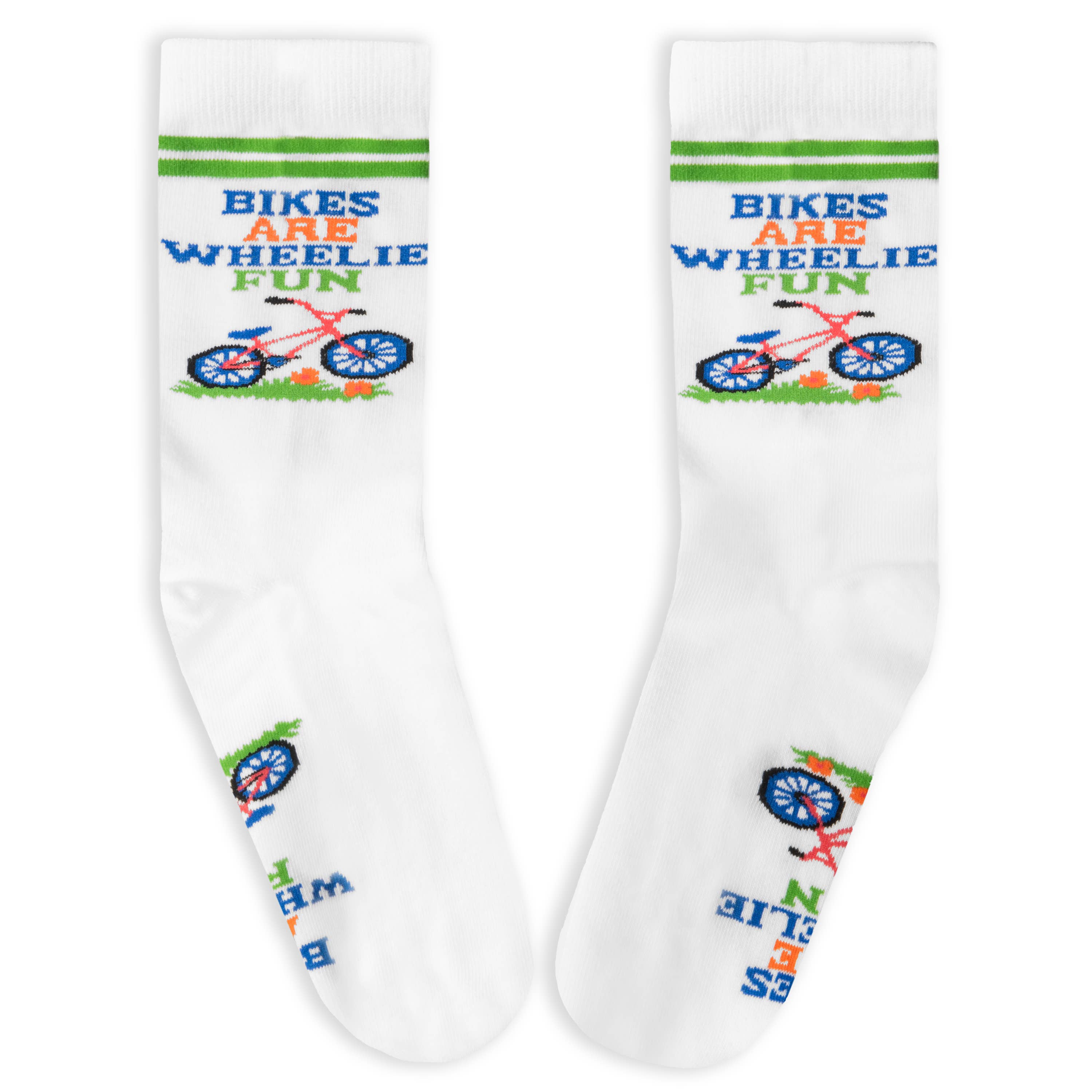 Lavley - Wholesale Socks - Unisex - Bikes Are Wheelie Fun Socks for Bicycle Lovers1