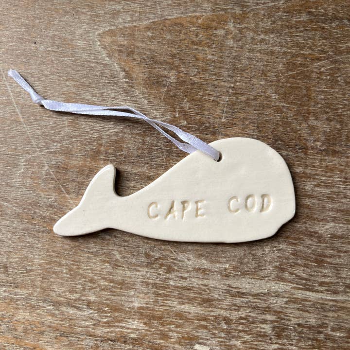 Chrissy Ann Ceramics - Wholesale Ornament - Custom Whale Ceramic Ornament | Handmade Pottery