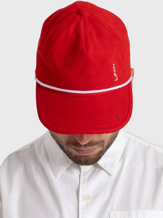 LINW Cap - Red Suede for wholesale by Lost In Nowhere