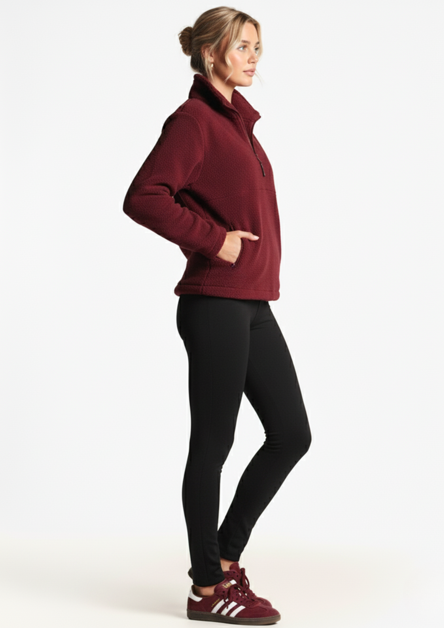 USCO - Wholesale Fleece - Women's - The Peak Fleece In Cherry2