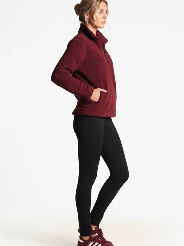 USCO - Wholesale Fleece - Women's - The Peak Fleece In Cherry2