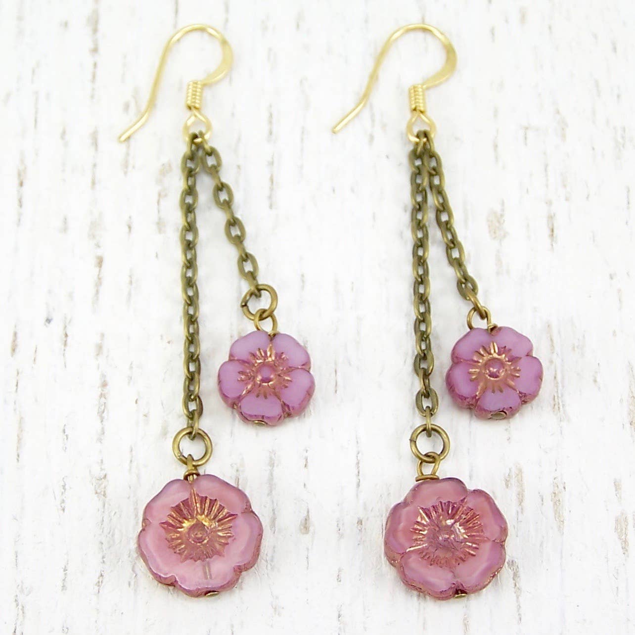 Jo Bird Jewelry - Vente Boucles d'oreilles pendantes - Boucles d'oreilles Hibiscus7