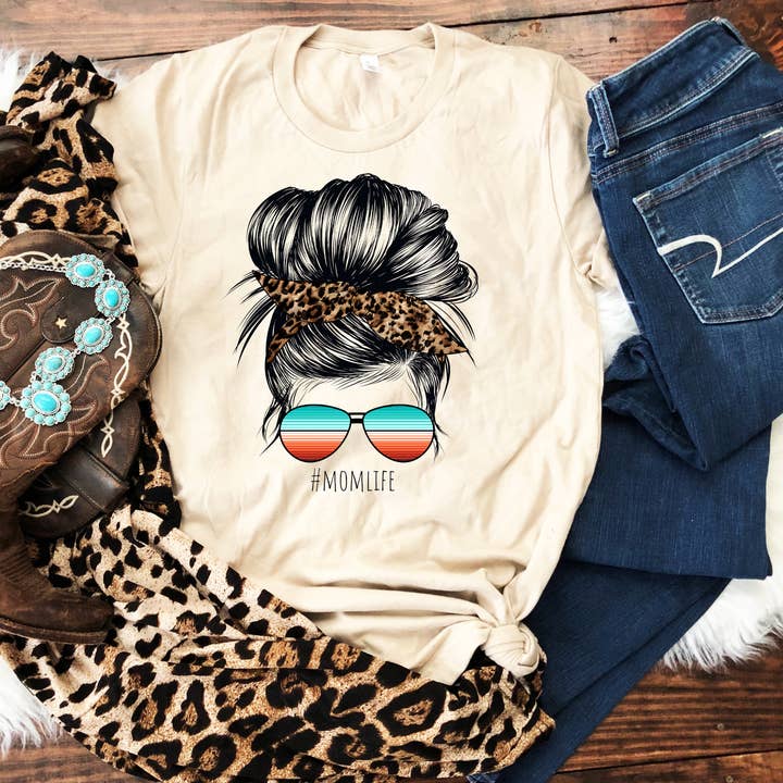 Western Mama Life Graphic Tee for wholesale by SweetBee