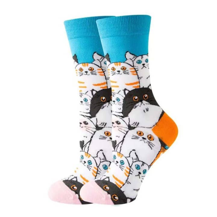 Chaussettes Chat par Sock Panda (Adulte Medium - Pointure Femme 35-41) pour la vente par Sock Panda