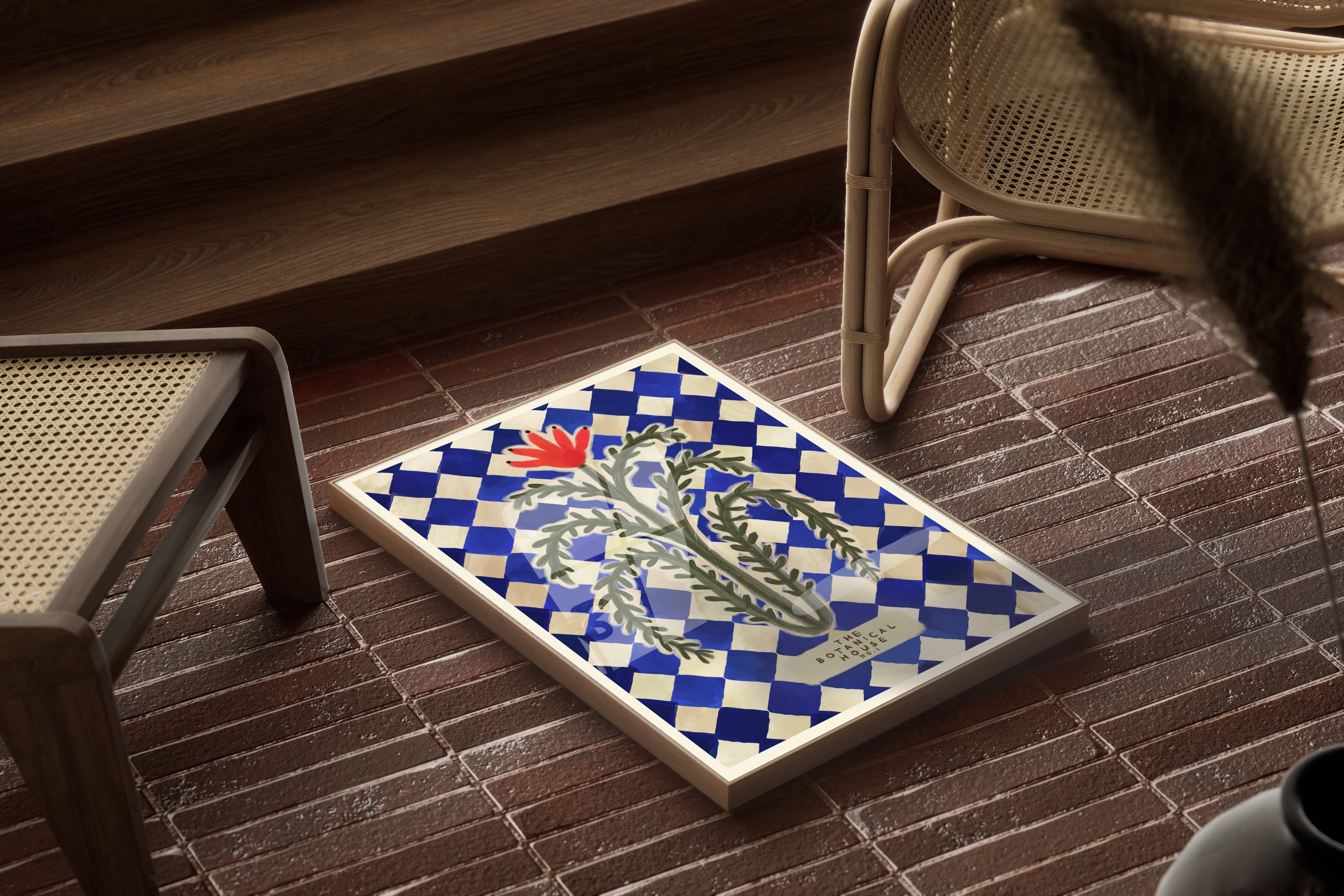 Kate Fox Design - Wholesale Kunstprint - Botanische huis kunstafdruk, neutrale print, handgetekend, eigenzinnig7